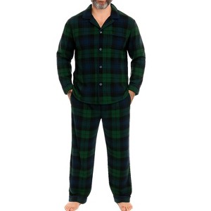 ADR Men's Pajamas Set, Soft Plush Fleece Pajamas Man, Pajamas PJs Set - 1 of 4