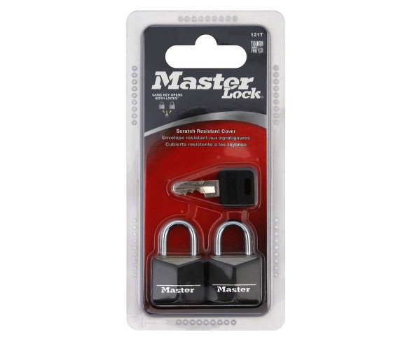 Master Lock 20mm Key Lock 2-Pack - Silver