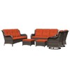 UPTION 6-Piece Wicker Patio Conversation Set Rattan Seating Set - 2 of 4