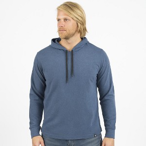 Burnside Men's Soft Midweight Hoodie Sweatshirt | Navy Blue Heather - 1 of 4