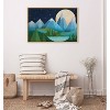 Kate & Laurel All Things Decor 23"x33" Sylvie Moonlight Mountains Bear Lake Framed Canvas Wall Art by Carey Copeland Natural Bear Mountain - 3 of 4