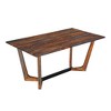 Royal Hampton 67 Inch Rectangular Sheesham Wood Dining Table with Black Metal Trestle Base - 4 of 4