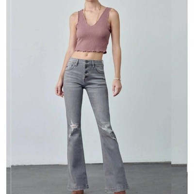 Women's Harlowe Mid Rise Flare Jean - KanCan