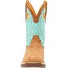 Women's Lady Rebel by Durango Women's Dusty Brown & Sky Blue Western Boot - 3 of 4