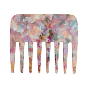 Unique Bargains Portable Marble Wide Tooth Comb 1 Pc - 1 of 4