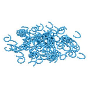 Unique Bargains Carbon Steel DIY Crafts Jewelry Making Open Connector Jump Rings 100 Pcs - 1 of 4