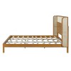 Christopher Knight Home Cortez Mid-Century Modern Rubberwood Platform Bed Frame with Headboard - 4 of 4