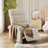 Recliner Chair for Adults, Manual Recliner with Side Pockets, Single Sofa with Ergonomic Design, for Nursery - 3 of 4