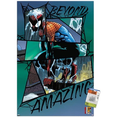Trends International Marvel Comics Spider-Man: Beyond Amazing - Rain Mash-up Unframed Wall Poster Prints