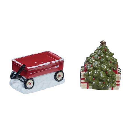 Park Designs Modern Metal And Wood Salt And Pepper Caddy Set : Target