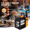 VEVOR Rolling Mill, 3"/76 mm Jewelry Rolling Mill Machine, 1: 2 Gear Ratio, 3-in-1 Multi-function Rolling Mill, 0.1-7mm Press Thickness, Black&Orange - 3 of 4