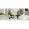 VYNXARIA Outdoor PE Wicker Patio Dining Chairs Set of 2 - Stylish Comfort for Any Outdoor Space - 3 of 4