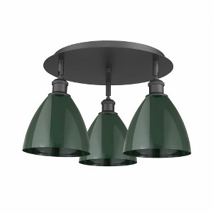 Ballston Dome - 3 Light Flush Mount In Industrial Style-10 Inches Tall and 19.25 Inches Wide - 1 of 1