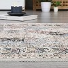 Living Room Rug 5x7 Washable Rug Traditional Indoor Aesthetic Carpet Vintage Floral Distressed Floor Cover Low Pile Non-Slip Throw Carpet Multi - 4 of 4