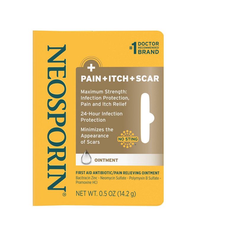 Neosporin First Aid Antibiotic and Pain Relieving Ointment - 0.5oz, 1 of 8