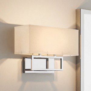 Urban Ambiance Luxury New Traditional Wall Sconce,  10''H x 12''W,  Brushed Nickel Finish, ULB2144 - 1 of 4