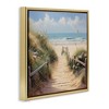 Stupell Industries Sandy Path to Beach Floating Frame Canvas Art - 2 of 4