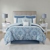 Sapphtopaz Queen 8 Piece Comforter Set, Queen Quilt with Bed Sheets Seafoam for Women, Men, Kids & Teens, Queen Quilt Bedding Set - 4 of 4