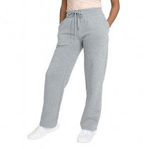 Blue Ice Women's Heavyweight Wide Leg Loose Fit Fleece Sweatpants - 1 of 2