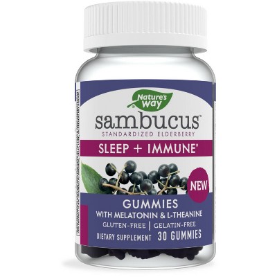 Nature's Way Sambucus Elderberry Sleep + Immune Gummies – 30ct