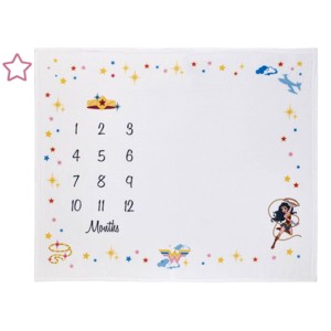 Warner Bros. Wonder Woman Milestone Baby Blanket - 1 of 4