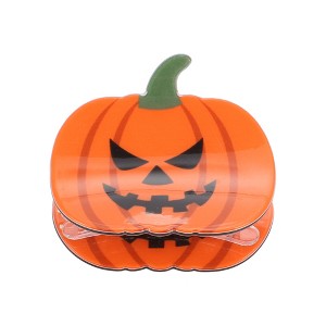 Unique Bargains Halloween Pumpkin-Fierce Hair Clips 2.36" Length Black Orange 1 Pc - 1 of 3