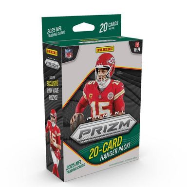 NFL 2025 Panini NFL Prizm Football Trading Card Hanger Pack