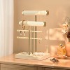 3 Tier Bracelet Holder Display - Detachable T Bar Bracelet Holder, Jewelry Holder Organizer - 4 of 4
