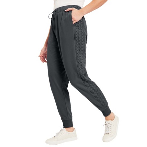 June + Vie By Roaman's Women's Plus Size French Terry Joggers, 18