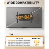Full Motion TV Wall Mount for Most 42–84 inch Flat Curved TVs up to 132 lbs, Bracket with Articulating Arms, Swivel, Tool-Free Tilt - 2 of 4