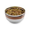 Nambe Tahoe Nut Bowl, Stainless Steel Nut & Snack Bowl with Leather Accent, Removable Leather Accent,5″ D x 2.75″ H - 2 of 3