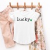 The Juniper Shop Lucky Typewriter Clover Flutter Sleeve Tee - 3 of 4