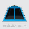 Outdoors Professional Beach Castle Pop-up Walled Gazebo, Blue - 4 of 4