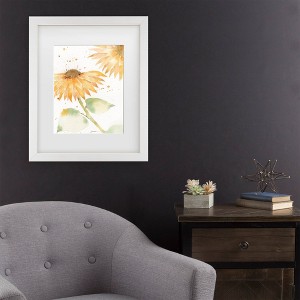 Trademark Fine Art Sheila Golden Summer Sunflowers Matted Framed Art - 1 of 4