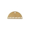 John Bead Beadwork Findings Half Moon with 10-Hole Gold Jewelry Finding, 30pcs - 2 of 4