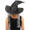 HalloweenCostumes.com One Size Fits Most Women Spooky Witch Hat for Women, Gray - 3 of 4