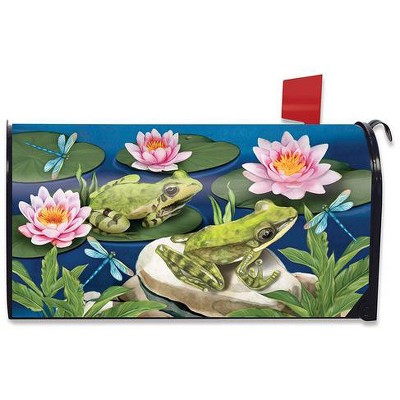Frog Pond Summer Magnetic Mailbox Cover Lily Pads Standard Briarwood Lane