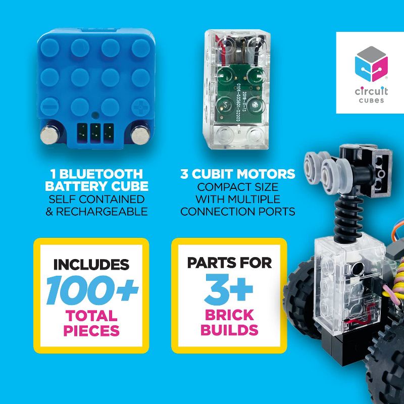Circuit Cubes Kids STEM Toy Kit - Space Rovers, 5 of 9