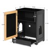 FURNIinspire Cat Litter Box Enclosure, Hidden Cat Washroom, Kitty End Table, Litter cabinet with sisal door, 22.4"*20"*31.5" - 2 of 4