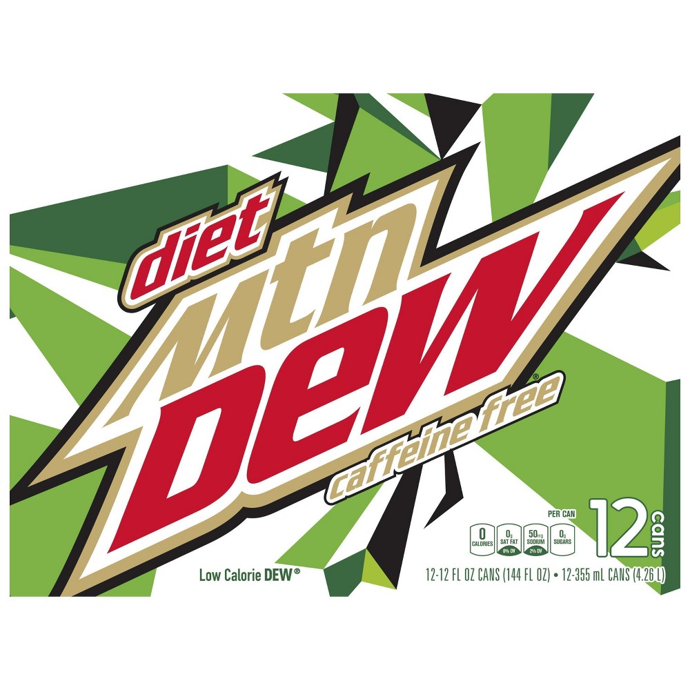 UPC 012000810053 product image for Diet Mountain Dew Caffeine Free Citrus Soda - 12pk/12 fl oz Cans | upcitemdb.com