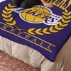Los Angeles Lakers NBA Plateau Silk Touch Throw Blanket 46X60 Inches - 2 of 4