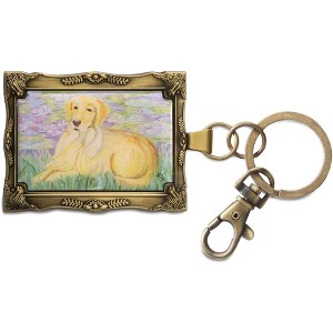 Pavilion Gift Company - Golden Retriever - Bonet - 2" x 2.75" Monet Dog Keychain - Bag Accessories - 1 of 4