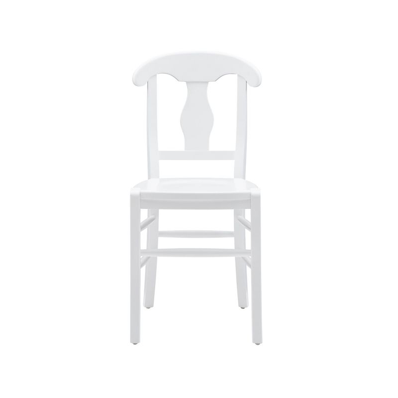 Set of 2 Emmett Ornate Splat Back Dining Chairs White - Linon, 5 of 14