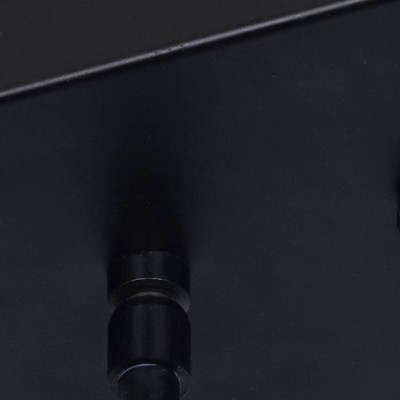 Matte Black Industrial Cage 30" Pendant Light with LED Bulbs