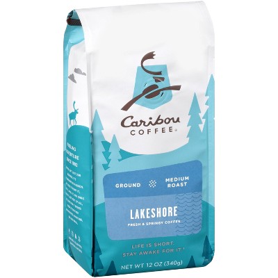 Caribou Coffee Lake Shore Blend Medium Roast Ground Coffee - 12oz