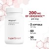 SuperSmart Ubiquinol 200mg per Day (High Absorption) - Patented Keneka CoQ10 Supplement | Non-GMO & Gluten Free - 60 Softgels - 4 of 4