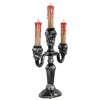 Northlight Antique Skull Trio Dripping Blood Halloween Candelabra - 13.75" - - 3 of 4