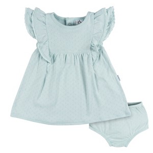 Gerber Baby Girls' Cotton Dress & Diaper Cover Set - 2-Piece - 1 of 4