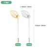 Unique Bargains Leaf Brooch Tray Stick Lapel Pin Alloy DIY Boutonnieres Pins with Leaf - 3 of 4