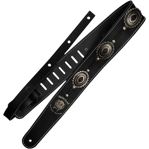 RICHTER Motorhead Artist Series 1565 Guitar Strap Black/Old Silver 2.36 in. - image 1 of 4